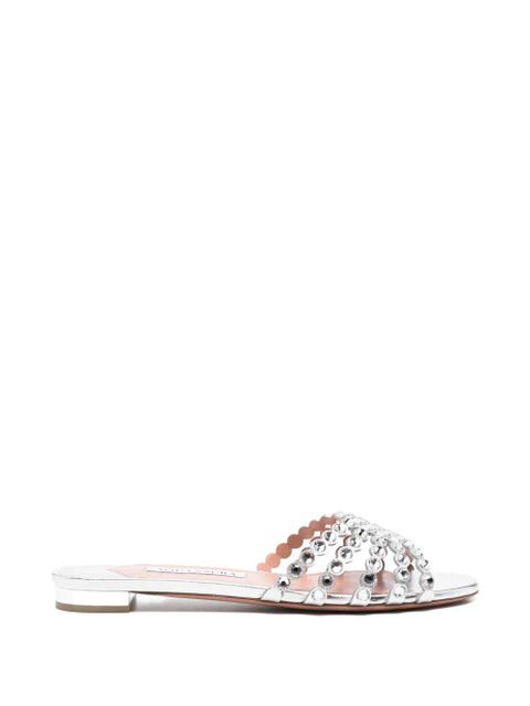 Aquazzura Tequila embellished sandals - Silver - zdjęcie produktu nr 1