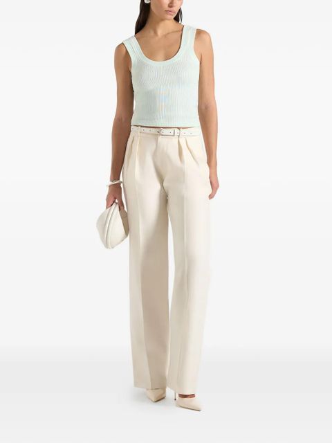 Manière De Voir Liane ribbed scoop-neck tank top - Green - zdjęcie produktu nr 2