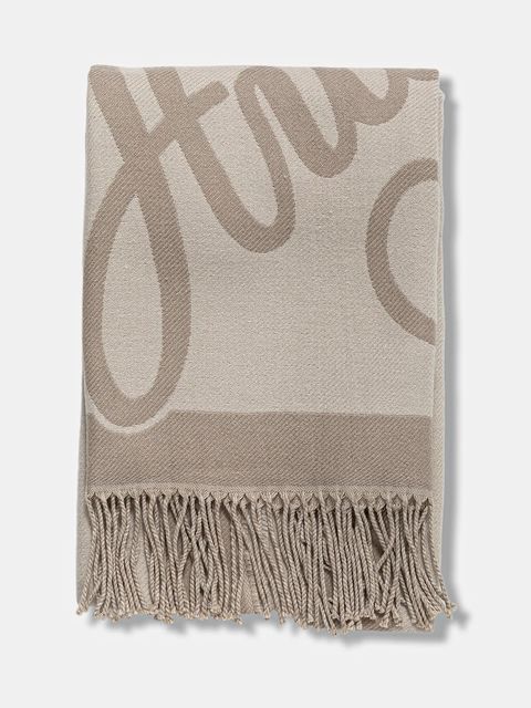 HUGO szalik i rękawiczki damski kolor beżowy wzorzysty 50551647 - zdjęcie produktu nr 2