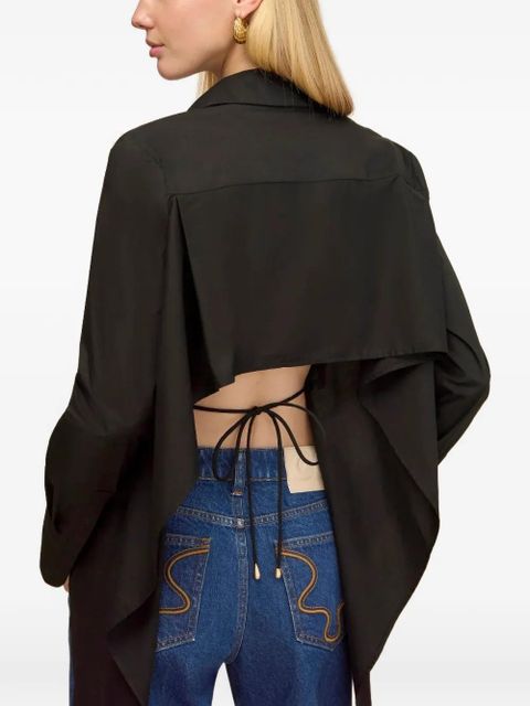 Cult Gaia Emelyn open-back shirt - Black