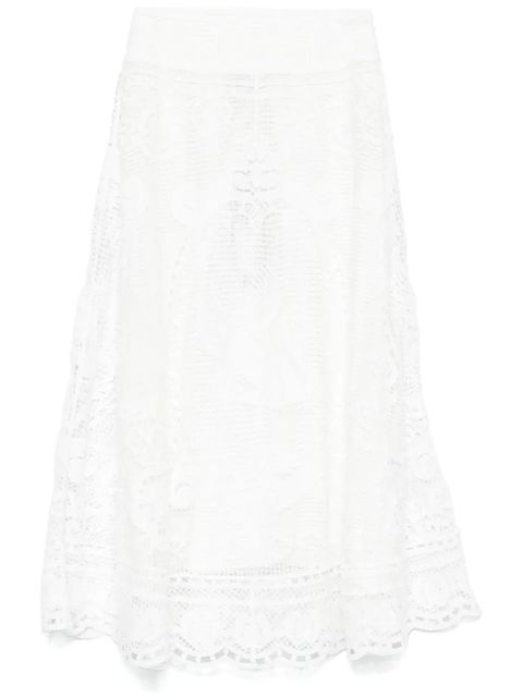 FARM Rio broderie-anglaise maxi skirt - White - zdjęcie produktu nr 1