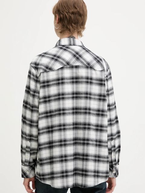 Tommy Jeans koszula bawełniana damska kolor czarny regular z kołnierzykiem klasycznym DW0DW21456 - zdjęcie produktu nr 2