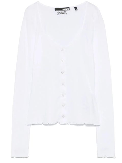 ROTATE BIRGER CHRISTENSEN button-up long-sleeve top - White - zdjęcie produktu nr 1