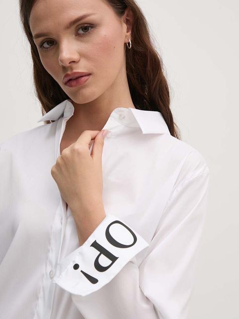 Joop! koszula damska kolor biały regular z kołnierzykiem klasycznym 3004076210017290