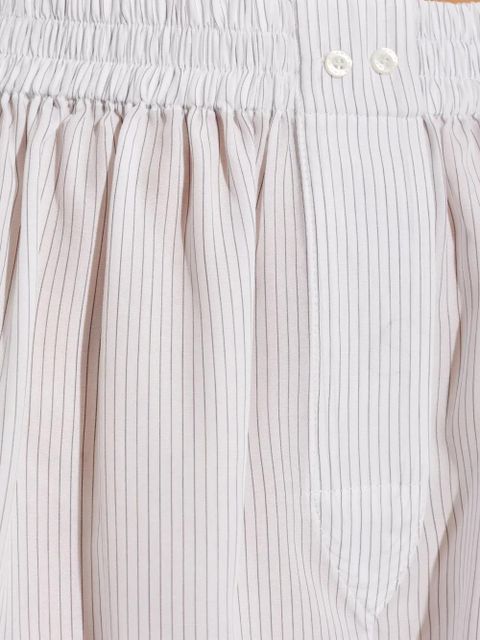 Alexander Wang pinstripe elastic-waist shorts - White
