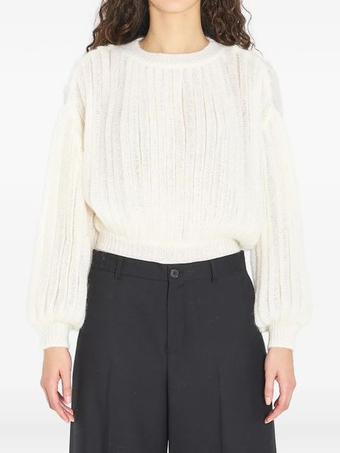 LOEWE balloon-sleeve sweater - Neutrals - zdjęcie produktu nr 1