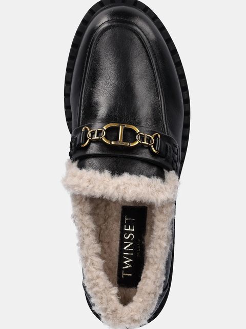 Twinset mokasyny skórzane