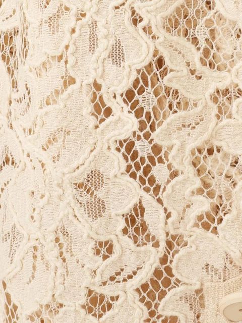 ZIMMERMANN laced belted dress - Neutrals