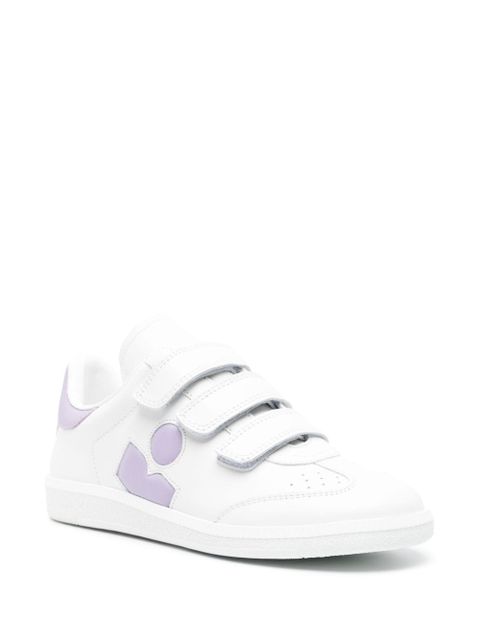 ISABEL MARANT Beth leather sneakers - White