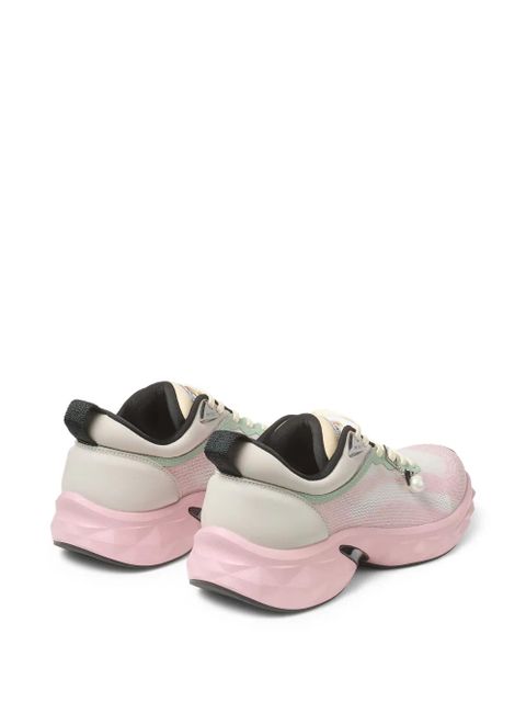 Jimmy Choo Diamond Run pearl-embellished sneakers - Pink