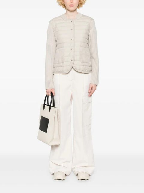 Moncler padded-panel jacket - Neutrals