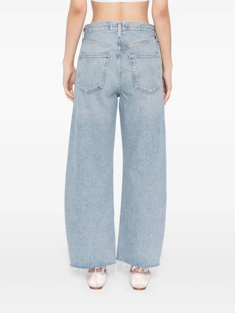 AGOLDE low curve fray jeans - Blue - zdjęcie produktu nr 2