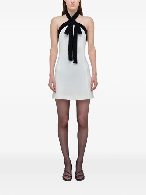 Simkhai Jolie velvet-tie mini dress - White - zdjęcie produktu nr 2