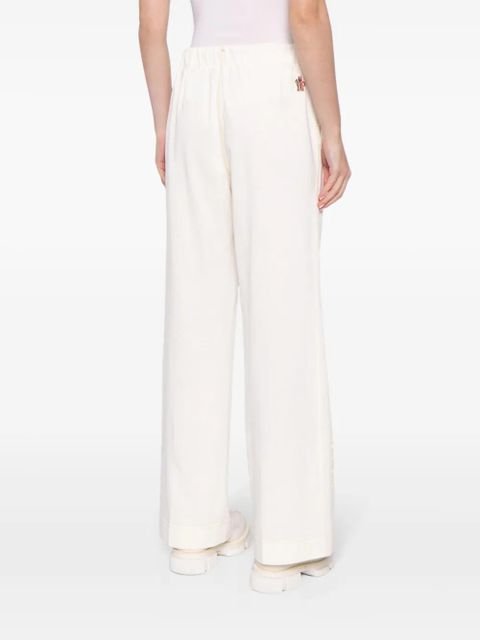 Moncler Grenoble elasticated-waist cotton track pants - Neutrals