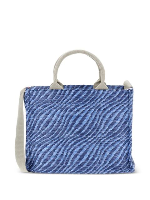 Marni small logo-detail tote bag - Blue