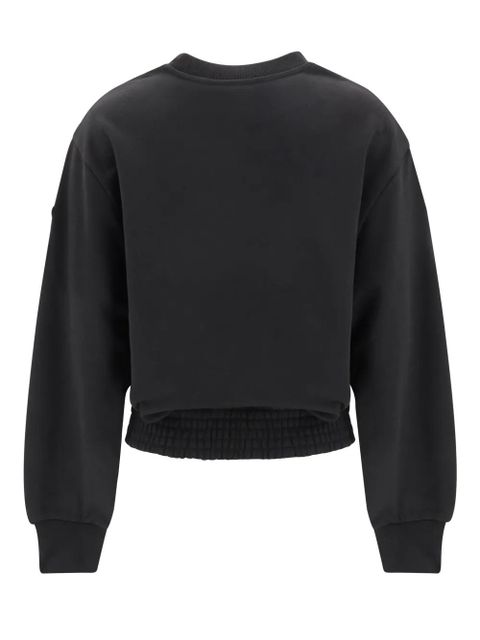 Moncler pleated cotton sweatshirt - Black