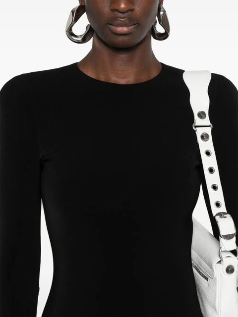 Balenciaga long-sleeve fitted mini dress - Black