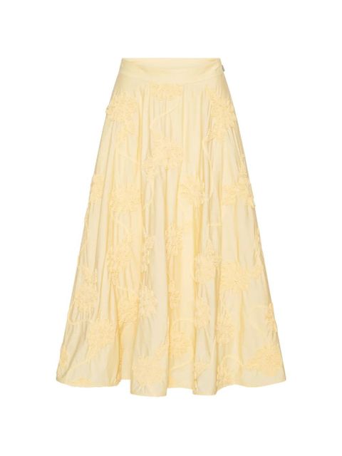 ROTATE BIRGER CHRISTENSEN floral maxi skirt - Yellow - zdjęcie produktu nr 1