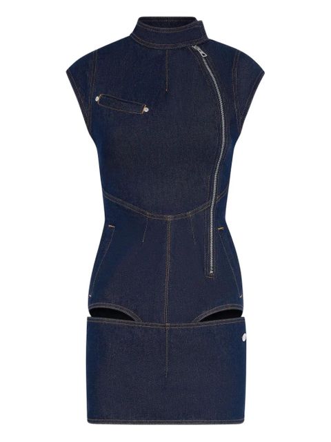 Jean Paul Gaultier La Robe zipped denim mini dress - Blue - zdjęcie produktu nr 1