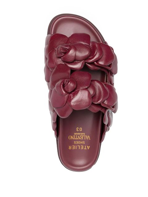 Valentino Garavani Rose Edition mule sandals - Red