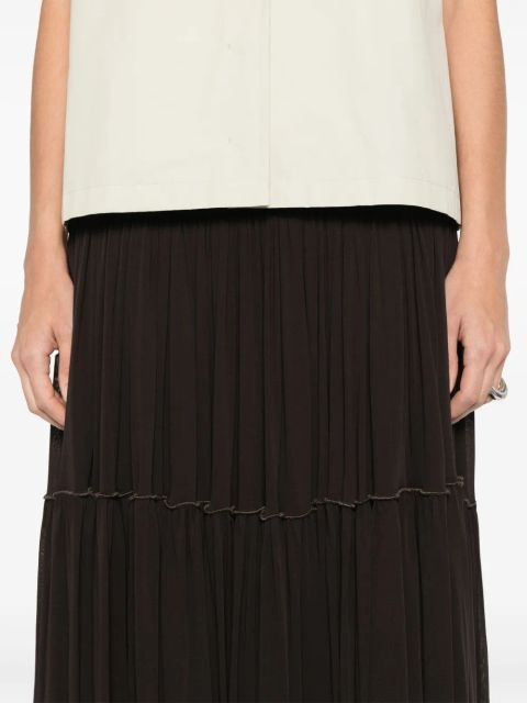 Jil Sander panelled skirt - Brown