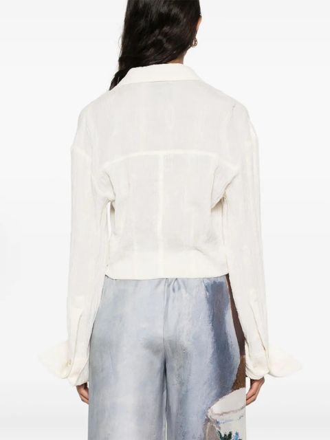 Nanushka Enola blouse - Neutrals - zdjęcie produktu nr 2