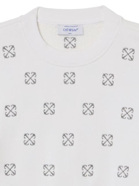 Off-White lurex Little Arrows sweatshirt