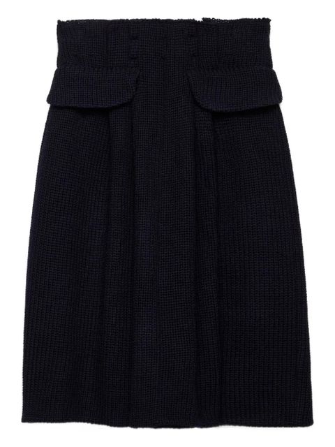 Prada wool midi skirt - Black - zdjęcie produktu nr 1