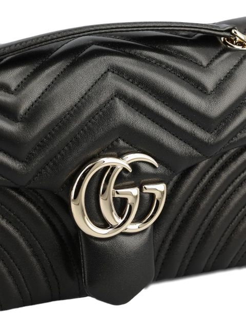 Gucci medium GG Marmont shoulder bag - Black