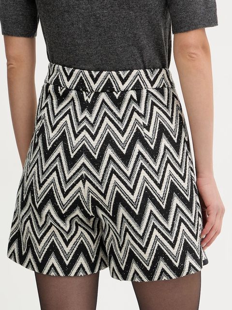 BOSS Orange spódnicospodnie damskie kolor czarny wzorzyste high waist 50547703