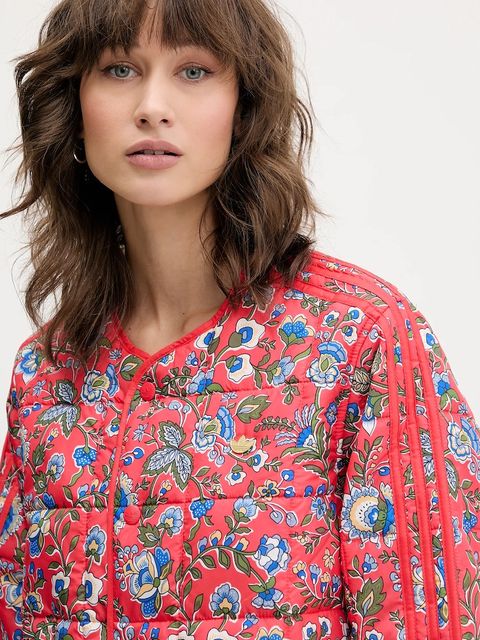 adidas Originals kurtka Liberty kolor pomarańczowy przejściowa oversize JW5198