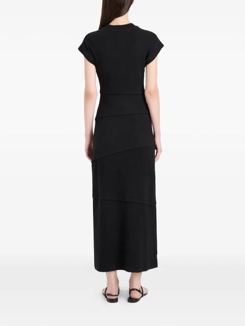 Proenza Schouler Hilma tiered jersey midi dress - Black