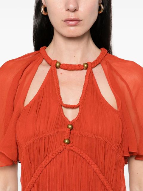 ISABEL MARANT Ranadial mini dress - Orange