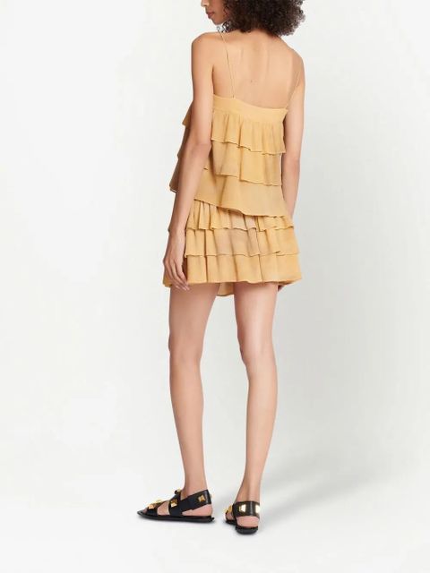 Balmain ruffled silk blouse - Neutrals