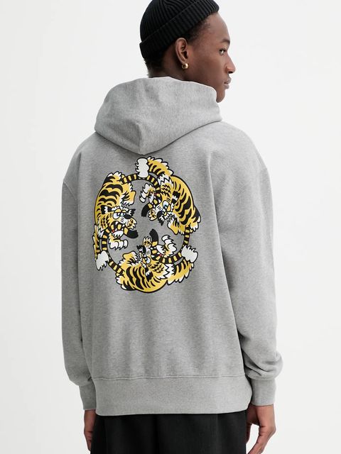 Kenzo bluza bawełniana x Verdy kolor szary z aplikacją FF58SW2404MF.94