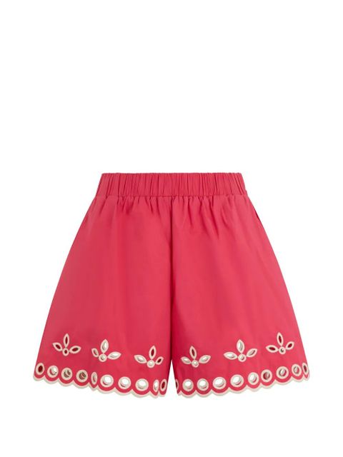 Valentino Garavani eyelet embroidered shorts - Pink - zdjęcie produktu nr 1