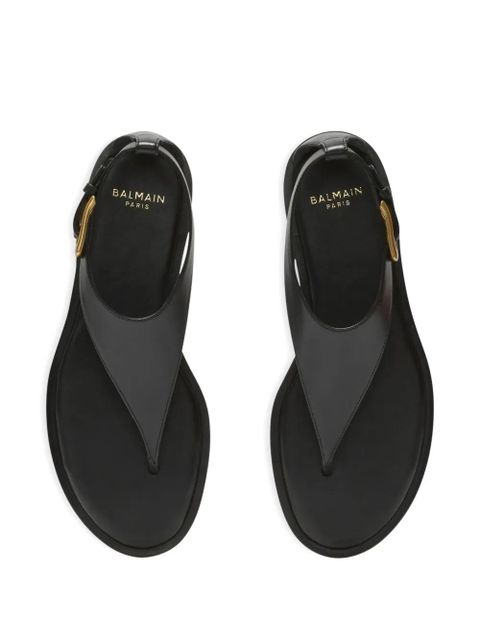 Balmain Anthem toe-post sandals - Black