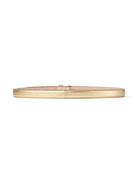 Jimmy Choo Helina logo-buckle belt - Gold