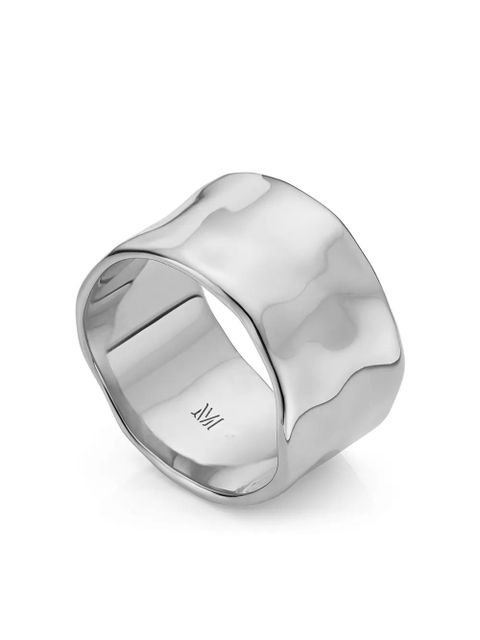 Monica Vinader Siren Muse wide ring - Silver - zdjęcie produktu nr 1