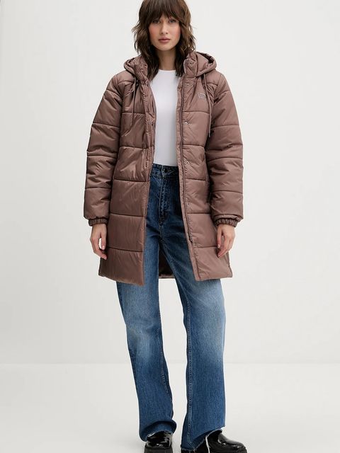 Vans kurtka kolor brązowy zimowa VN000PK3CHG1