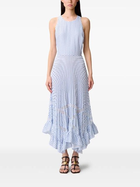 Claudie Pierlot ruffled midi dress - Blue - zdjęcie produktu nr 2