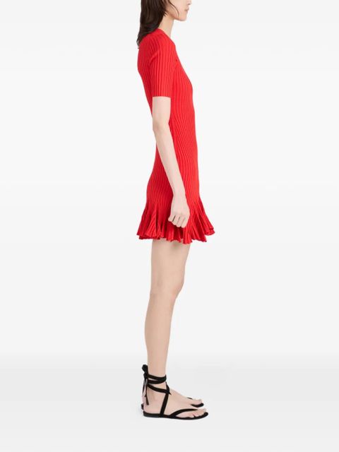 Proenza Schouler Leandra ribbed mini dress - Red