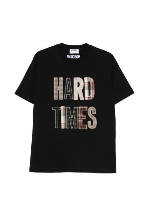 Moschino check-patchwork T-shirt - Black - zdjęcie produktu nr 1