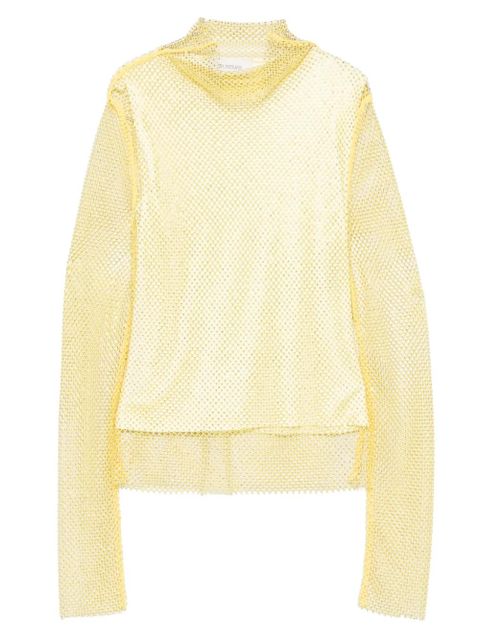 Sportmax rhinestone-embellished top - Yellow - zdjęcie produktu nr 1
