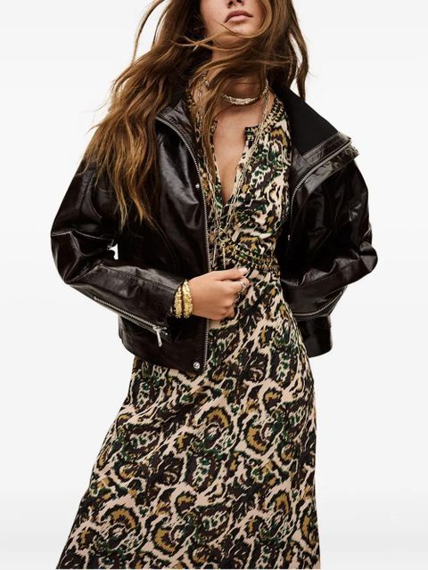 Ba&Sh Onoa printed maxi dress - Neutrals