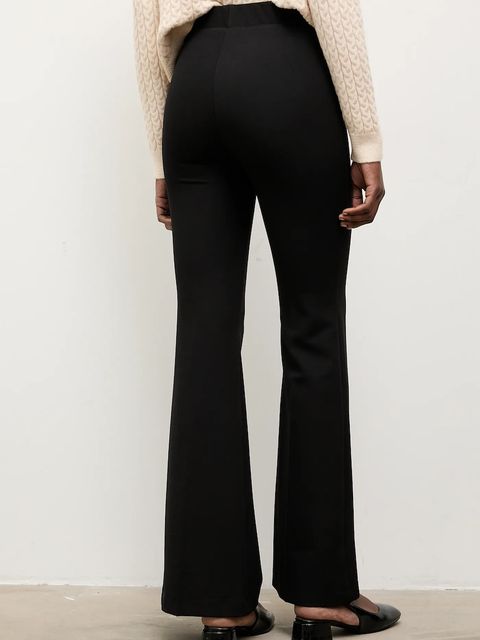 Answear.LAB spodnie damskie kolor czarny dzwony high waist