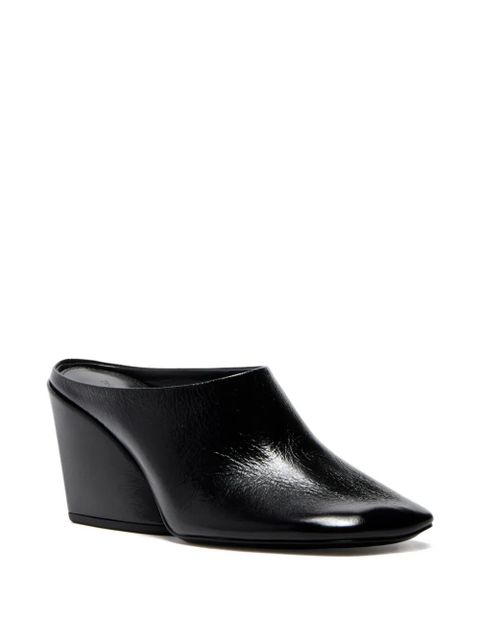 Proenza Schouler Slant leather mules - Black - zdjęcie produktu nr 2