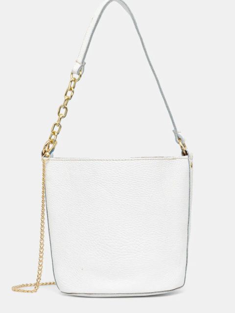 Answear.LAB torebka skórzana kolor biały