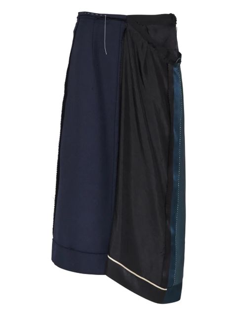 Maison Margiela asymmetric midi skirt - Blue - zdjęcie produktu nr 1