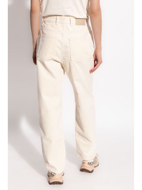 Moncler tapered leg jeans - White